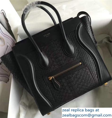 celine case bag python black|Celine bag python price.